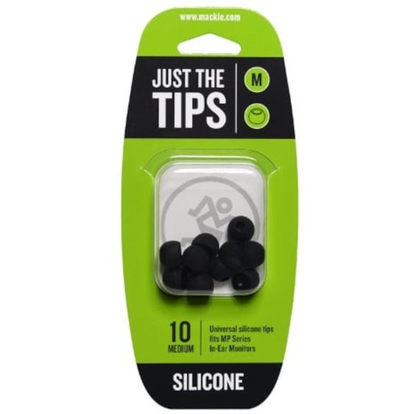 Mackie MP Series Medium Silicone Black Tips Kit voor Mackie MP-240