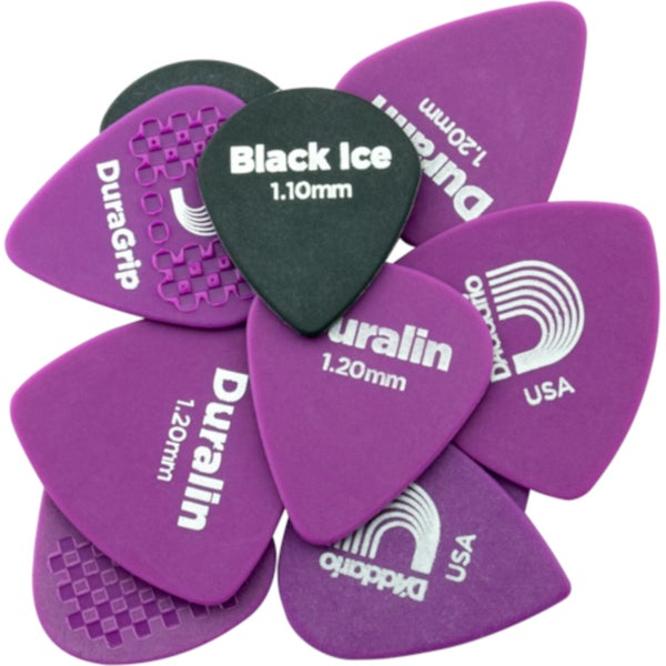 D'Addario XDPR6-10 Duralin Assorted Shapes Pack Voor elektrische en akoestische gitaar, Heavy (10 x)