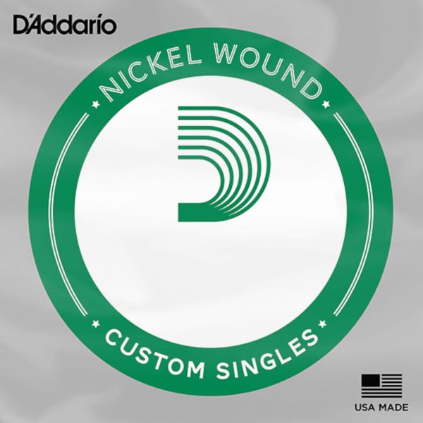 D'Addario XLB020P XL Nickel Wound Singles Bass Plain Steel 020 Bass Gitaarsnaar 020