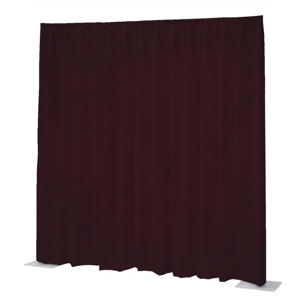 Wentex P&D Curtain Napoli Velvet (USA) Bourgondisch rood - 3.35 m x 3.66 m (B x H) - geplooid