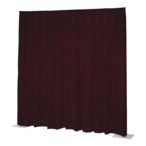 Wentex P&D Curtain Napoli Velvet (USA) Bourgondisch rood - 3.35 m x 3.66 m (B x H) - geplooid