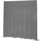 Wentex P&D Curtain Napoli Velvet (USA) Light Grey - 3.35 m x 3.66 m (W x H)