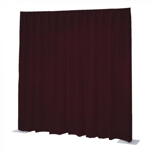Wentex P&D Curtain Napoli Velvet (USA) Bourgondisch rood - 3.35 m x 4.27 m (B x H) - geplooid