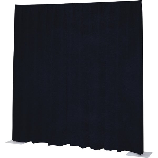 Wentex P&D Curtain Napoli Velvet (USA) Donkerblauw - 3.35 m x 4.27 m (B x H) - geplooid