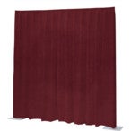 Wentex P&D Curtain Napoli Velvet (USA) Rood - 3.35 m x 4.27 m (B x H) - geplooid