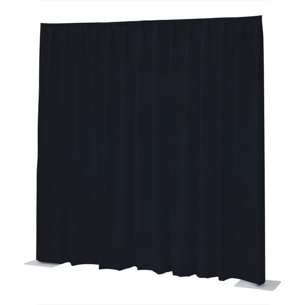 Wentex P&D Curtain Napoli Velvet (USA) Donkerblauw - 3.35 m x 4.88 m (B x H) - geplooid