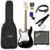 Fazley Classic Series FST118 Black LH elektrische gitaar starterset