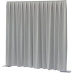 Wentex P&D Curtain Dimout 7.67 oz/yd² (USA) Lichtgrijs - 3.35 m x 3.05 m (B x H) - geplooid