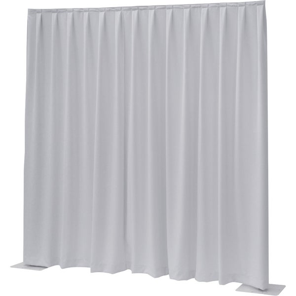 Wentex P&D Curtain Napoli Velvet (USA) Wit - 3.35 m x 3.05 m (B x H) - geplooid
