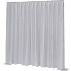 Wentex P&D Curtain Napoli Velvet (USA) Wit - 3.35 m x 3.66 m (B x H) - geplooid