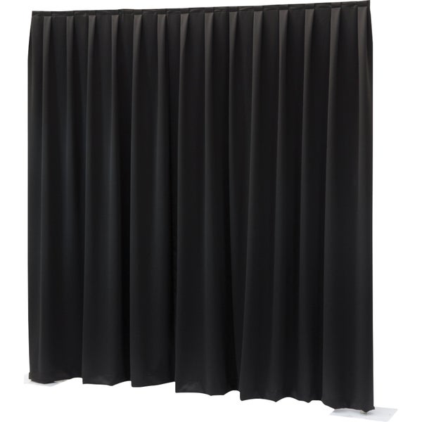 Wentex P&D Curtain Dimout 7.67 oz/yd² (USA) Zwart - 3.35 m x 4.27 m (B x H) - geplooid