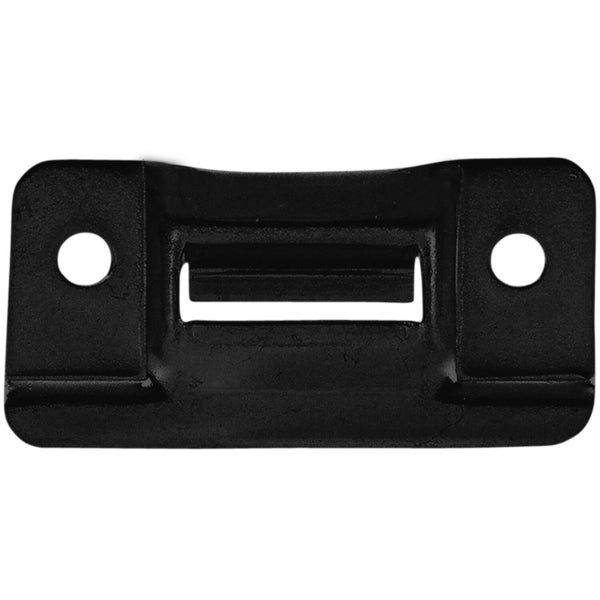 Adam Hall 1632KEEPBLK Keeper plate for 17343 BLK, steel, black galva Keeperplaat voor vlinderslot