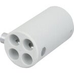 Wentex 4-Weg Vervangende Connector Ø 45,7 mm Wit