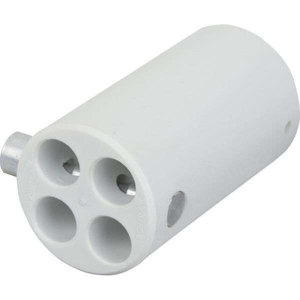 Wentex 4-Weg Vervangende Connector Ø 45,7 mm Wit
