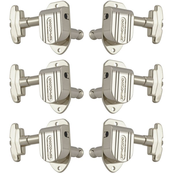 Grover 150C Imperial Machine Heads, 3 + 3, Chrome gitaar stemmechanieken