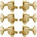 Grover 150G Imperial Machine Heads, 3 + 3, Gold gitaar stemmechanieken