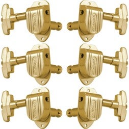 Grover 150G Imperial Machine Heads, 3 + 3, Gold gitaar stemmechanieken