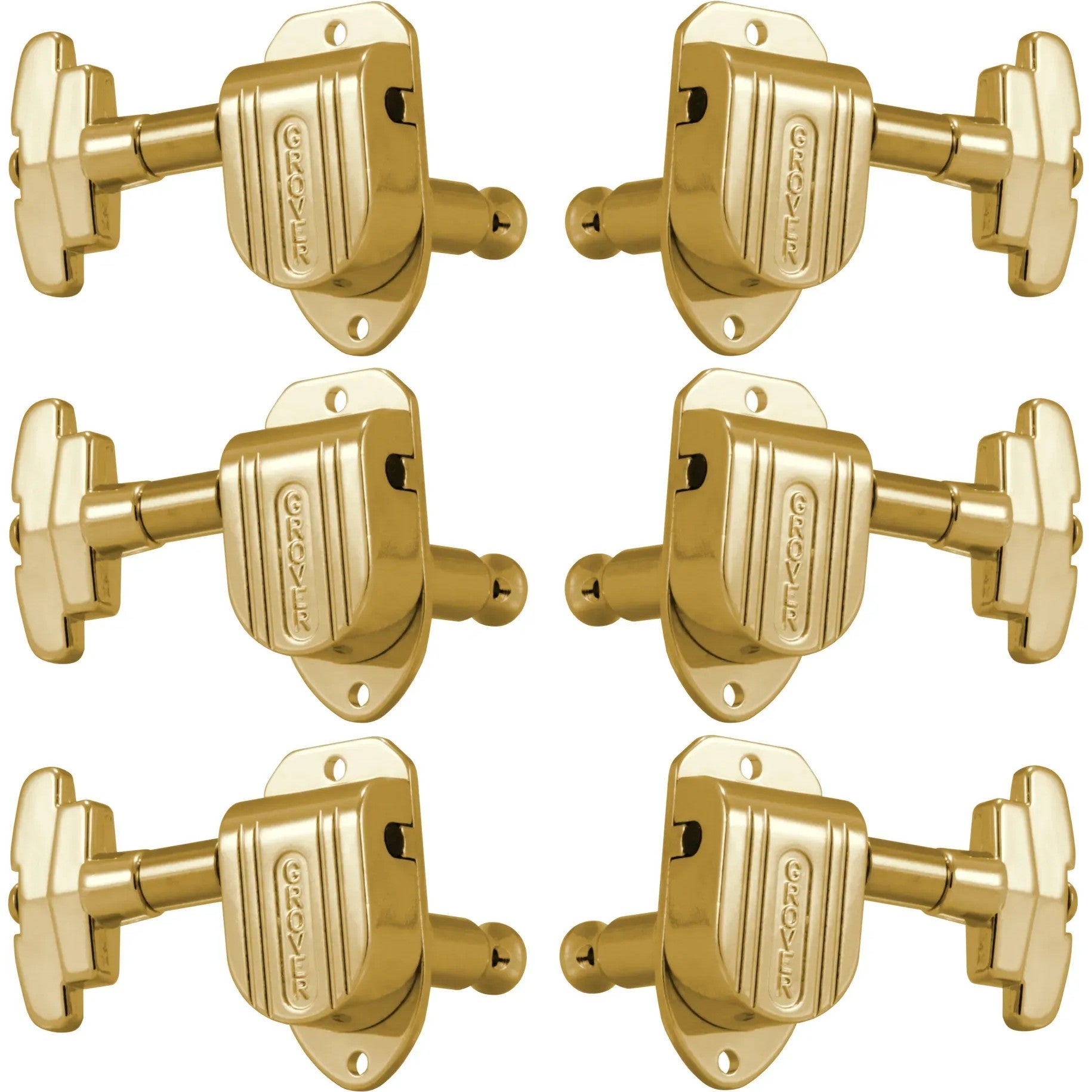 Grover 150G Imperial Machine Heads, 3 + 3, Gold gitaar stemmechanieken