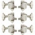 Grover 150N Imperial Machine Heads, 3 + 3, Nickel gitaar stemmechanieken