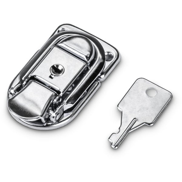 Adam Hall 1907M10AH 10 x Drawbolt Lock small, lockable, Nickel-plate Vergrendelbare opbouwslot klein, in verpakking