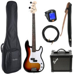 Fazley Classic Series FPB118 Sunburst basgitaar starterset
