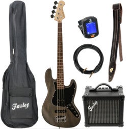 Fazley Outlaw Series Judge Basic Black basgitaar starterset