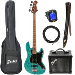 Fazley Outlaw Series Judge Plus Blue basgitaar starterset