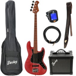 Fazley Outlaw Series Judge Plus Red basgitaar starterset