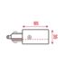 Artecta 1-fase Voedingsconnector Zilver
