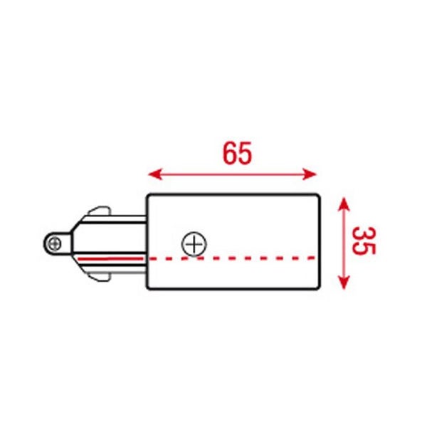 Artecta 1-fase Voedingsconnector Zwart