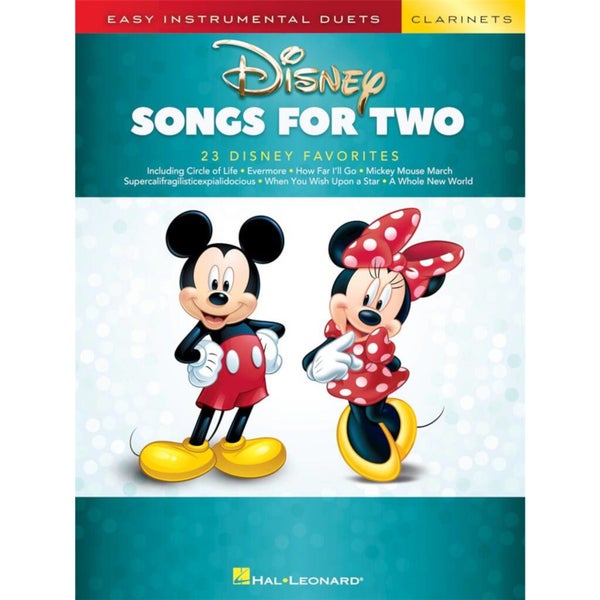Hal Leonard Disney Songs Clarinets Eenvoudige duetbewerkingen voor klarinet