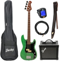 Fazley Outlaw Series Peacemaker Plus Green basgitaar starterset