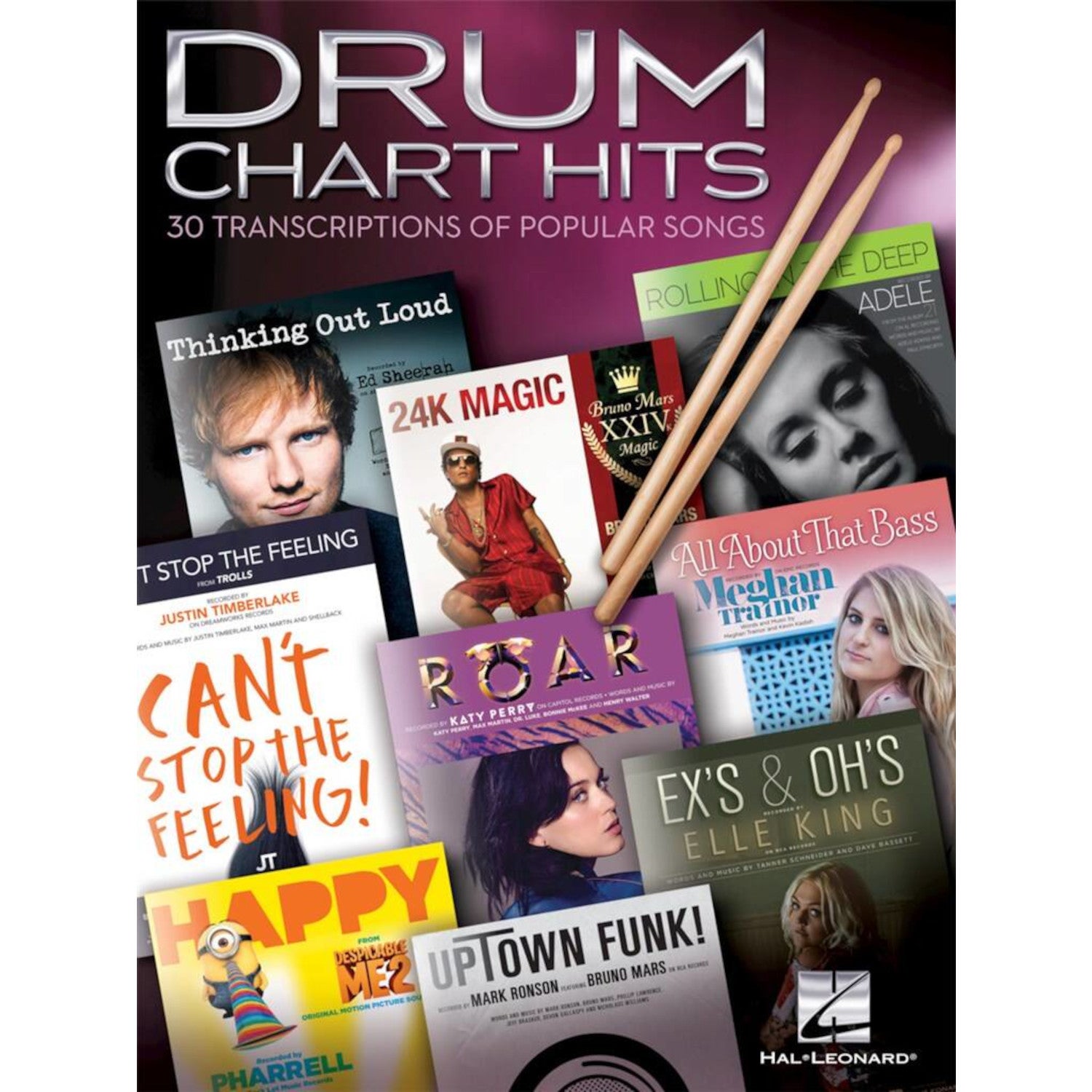 Hal Leonard Drum Chart Hits transcripities van pop en rock hits