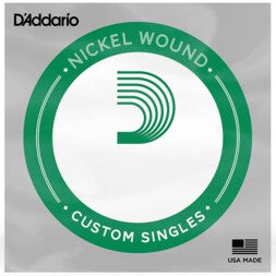 D'Addario PNG025 Pure Nickel Electric Guitar Single String, .025 losse snaar voor elektrische gitaar