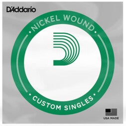 D'Addario PNG027 Pure Nickel Electric Guitar Single String, .027 losse snaar voor elektrische gitaar