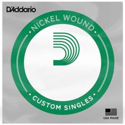D'Addario PNG031 Pure Nickel Electric Guitar Single String, .031 losse snaar voor elektrische gitaar