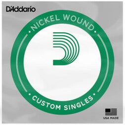 D'Addario PNG041 Pure Nickel Electric Guitar Single String, .041 losse snaar voor elektrische gitaar