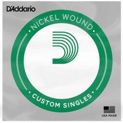 D'Addario PNG048 Pure Nickel Electric Guitar Single String, .048 losse snaar voor elektrische gitaar