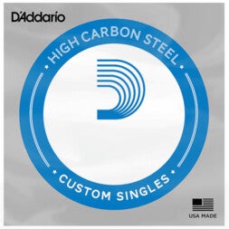 D'Addario PL0165 Plain Steel Guitar Single String, .0165 losse snaar voor elektrische gitaar