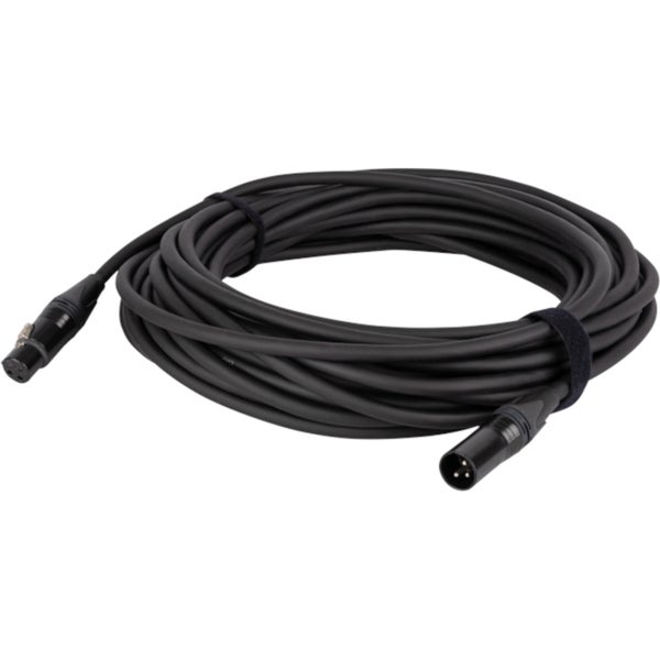 DAP FLN01 - Mic/Line-kabel XLR M/F 3P Neutrik NC3-BAG 15 m - Verzilverd