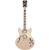D'Angelico Premier DC XT Satin Desert Gold semi-akoestische gitaar met gigbag