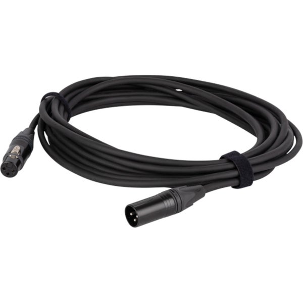 DAP FLN01 Mic/Line-kabel XLR M/F 3P Neutrik NC3-BAG 3 m - Verzilverd