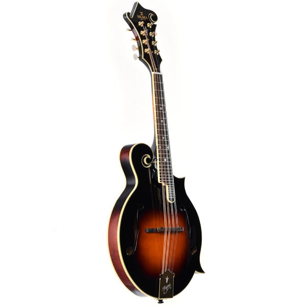 Sigma Guitars SMA-8E All-Solid elektrisch-akoestische F-stijl mandoline + koffer
