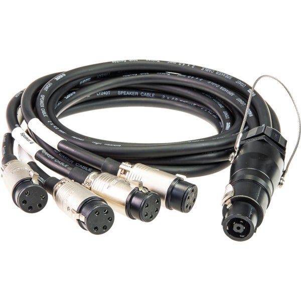 Klotz SPT8F-E5FB-Y060 Speaker adapter, speakON 8p naar 4x EP5