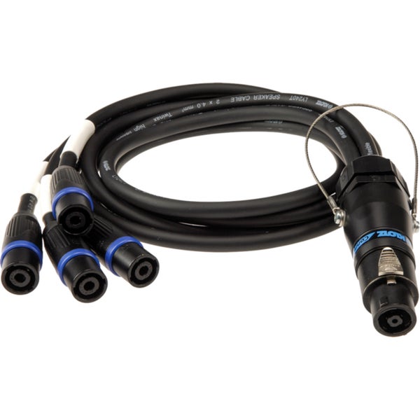 Klotz SPT8F-T4MB-05.0 Speakeradapter 8p naar 4x 4p