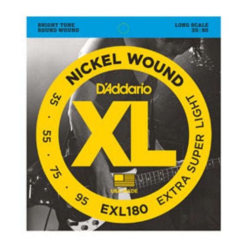D'Addario EXL 180 bassnaren voor elektrische basgitaar