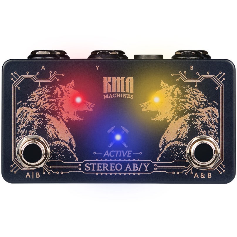 KMA Machines Active Stereo AB/Y Pedal actieve stereo splitter en merger