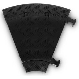 Defender MINI C MK2 | RIGHT | BLACK Kabelbrug 3 banen | Zwart | 45° bocht rechts