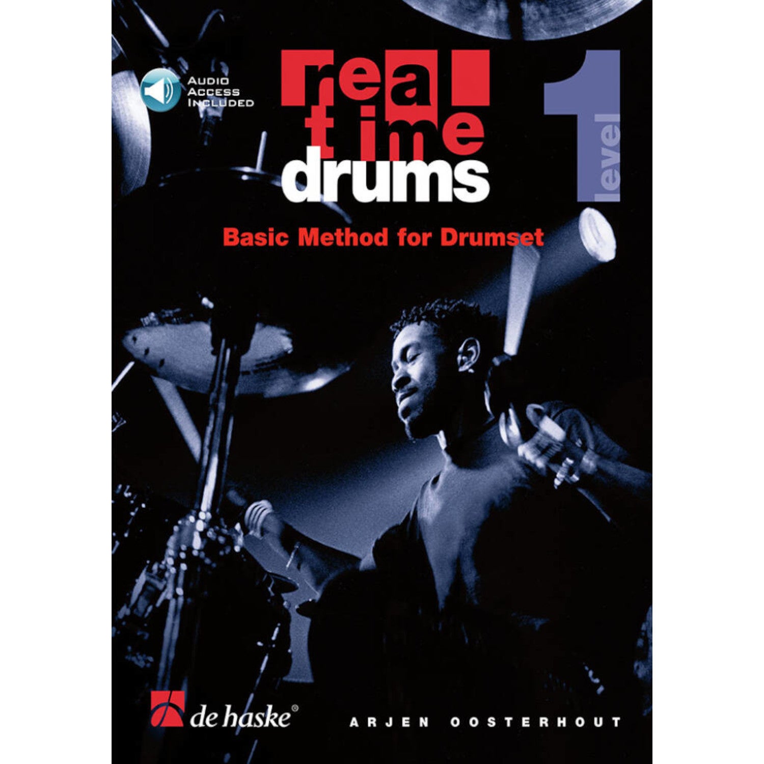 De Haske Real Time Drums 1 (ENG) boek met online audio