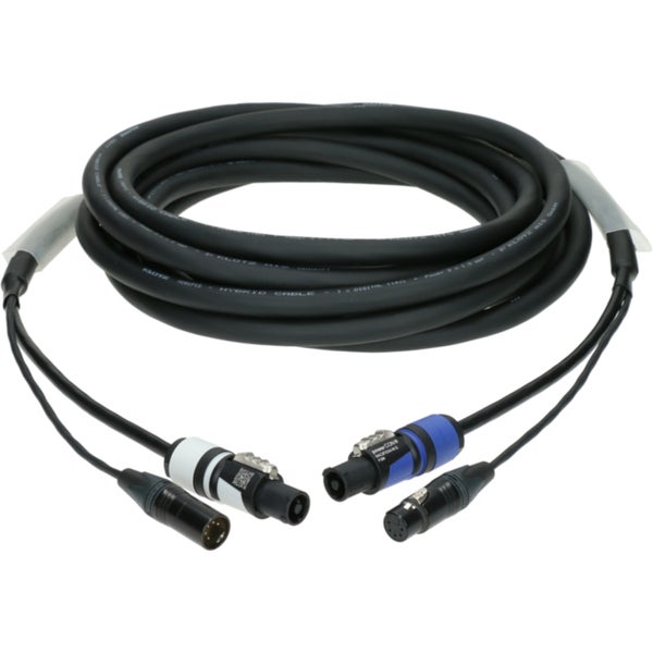 Klotz H1A55NA001.5 DMX & power 3G1.5 hybrid cable XLR 5p+powerCON